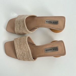 Steve Madden Curved in Raffia, Women’s Size 8